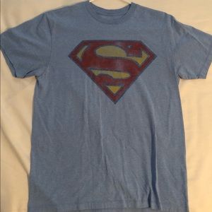 Men’s Light Washed Superman Tshirt